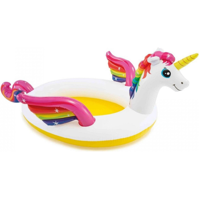 Бассейн надувной INTEX «Единорог» 57441, с распылителем, 272×193×104 см, от 2 лет